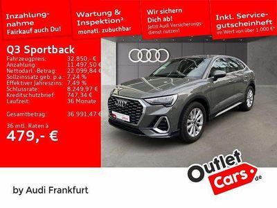 Gebraucht Audi Q3 Sportback S-Line 150 PS (110 kW) 2023 Chronosgrau metallic SUV