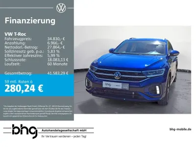 Usata VW T-Roc R-line 150 CV (110 kW) 2024 Blu SUV