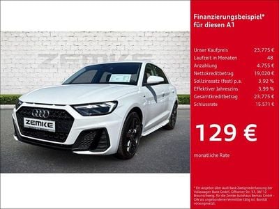 Weiss Gebraucht 2024 Audi A1 Sportback S-Line Kleinwagen | 23.775 € (Fairer Preis)