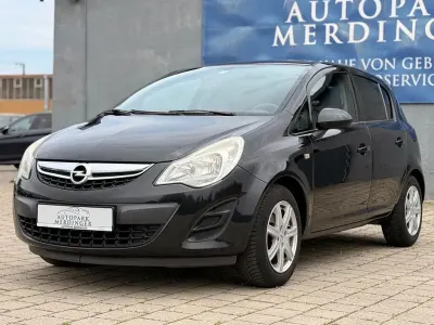 Gebraucht Opel Corsa Edition 69 PS (50 kW) 2012 Schwarz Kleinwagen
