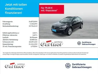 Neu VW Taigo Life 116 PS (85 kW) 2025 Schwarz SUV