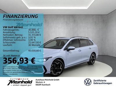 Crystal ice blue metallic Gebraucht 2025 VW Golf VIII R-line Kombi | 36.888 € (Teuer)