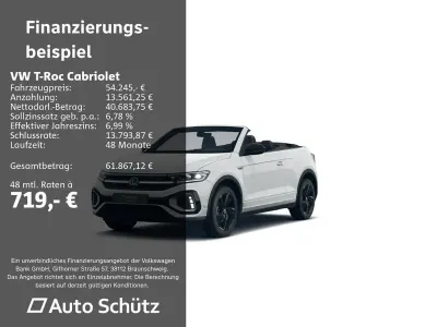 Neu VW T-Roc Cabriolet R-line 150 PS (110 kW) 2026 Weiß Cabrio