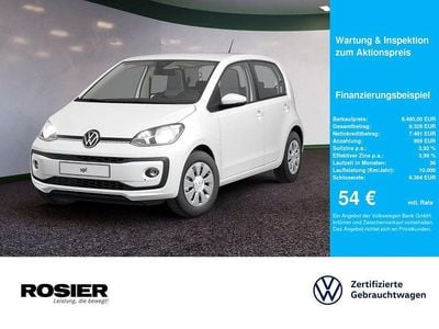 Weiss / pure white Gebraucht 2022 VW up! Kleinwagen | 8.480 € (Fairer Preis)