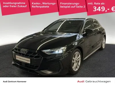 Brugt Audi A3 S-Line 150 HK (110 kW) 2024 Sort Sedan