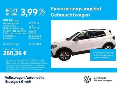 Pure white Gebraucht 2024 VW T-Cross Goal SUV | 22.930 € (Guter Preis)