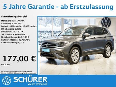 gebraucht VW Tiguan Allspace 2.0TDI DSG Life LED AHK 7-Sitzer Kamera el.Heckklappe Dig.Cockpit ACC+LaneAssist