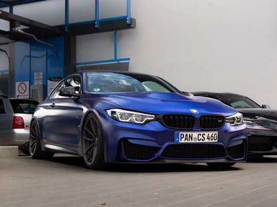gebraucht BMW M4 CS Frozen Dark Blue KW V3 Edelweiss Carbon