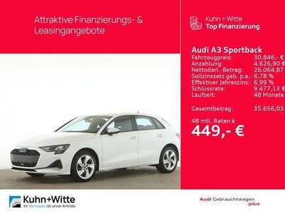 Gebraucht Audi A3 Advanced Plus 116 PS (85 kW) 2025 Arkonaweiß Limousine