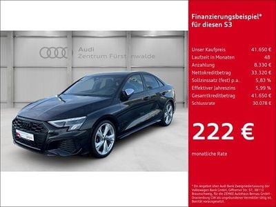 Gebraucht Audi S3 Ambiente 310 PS (228 kW) 2024 Mythosschwarz metallic Limousine