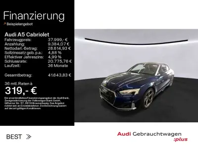 Używany Audi A5 Cabriolet S-Line 204 KM (150 kW) 2022 Niebieski Kabriolet