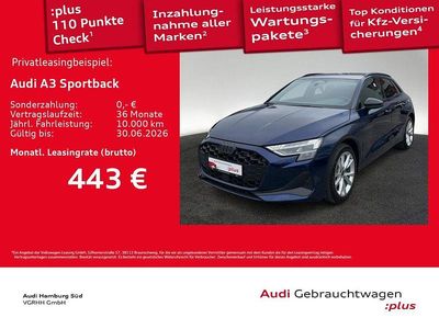 Usata Audi A3 Advanced 150 CV (110 kW) 2025 Blu Berlina