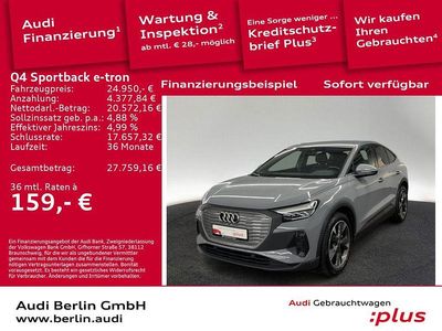 Gebraucht Audi Q4 Sportback e-tron Ambiente 125 kW (170 PS) 2022 Kieselgrau SUV