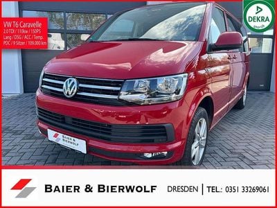 Usata VW Caravelle Comfortline 150 CV (110 kW) 2018 Rosso Furgone