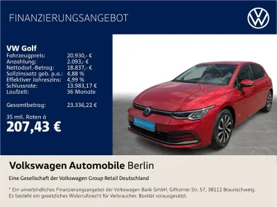 Gebraucht VW Golf VIII Active 110 PS (80 kW) 2022 Kings red metallic Limousine