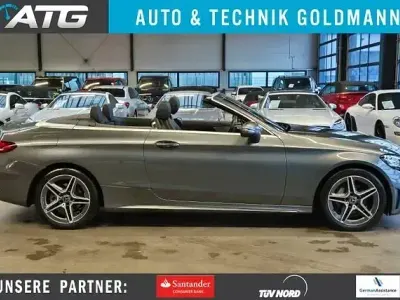 Used Mercedes C180 AMG line 156 HP (114 kW) 2018 Grey Cabriolet