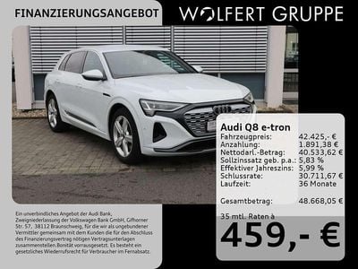 Gletscherweiß metallic Gebraucht 2023 Audi Q8 e-tron Advanced SUV | 42.425 € (Guter Preis)