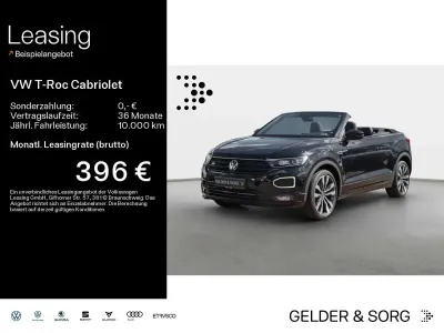 Brugt VW T-Roc Cabriolet R-line 150 HK (110 kW) 2022 Sort Cabriolet