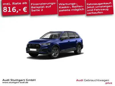 Gebraucht Audi Q7 S-Line 340 PS (250 kW) 2022 Navarrablau metallic SUV