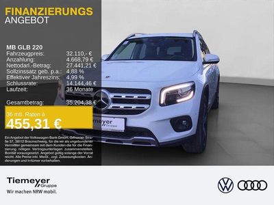 Weiß Gebraucht 2021 Mercedes GLB220 Progressive SUV | 32.110 € (Fairer Preis)