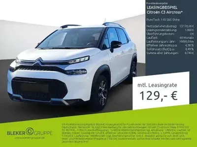 Brugt Citroën C3 Aircross Shine 110 HK (80 kW) 2023 Hvid SUV