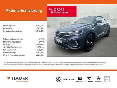 Usata VW T-Roc Cabriolet R-line 150 CV (110 kW) 2024 Grigio Cabrio