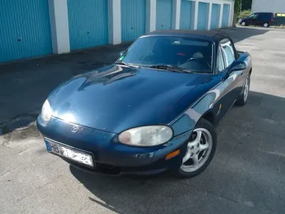 Gebraucht Mazda MX5 110 PS (80 kW) 2000 Blau Cabrio