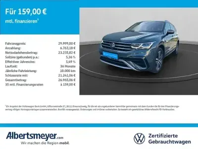 Gebraucht VW Tiguan Allspace Elegance 245 PS (180 kW) 2022 Blau SUV