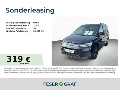 Neu VW Caddy Maxi 116 PS (85 kW) 2025 Starlight blue metallic Van / Kleinbus