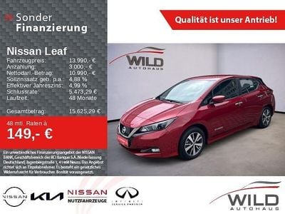 Gebraucht Nissan Leaf Acenta 110 kW (150 PS) 2019 New red (m) Kleinwagen