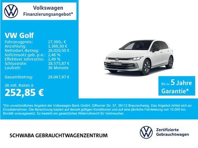Gebraucht VW Golf Goal 150 PS (110 kW) 2025 Pure white Limousine