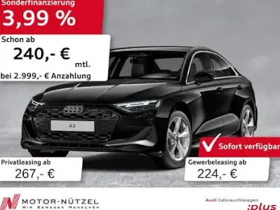 Gebraucht Audi A3 Advanced 150 PS (110 kW) 2025 Mythosschwarz metallic Limousine