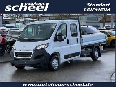 gebraucht Peugeot Boxer BlueHDi165 Doka Pritsche L3 AHK Sofort