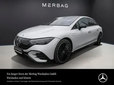 Gebraucht Mercedes EQE350 AMG line 214 kW (292 PS) 2023 Opalithweiß Limousine