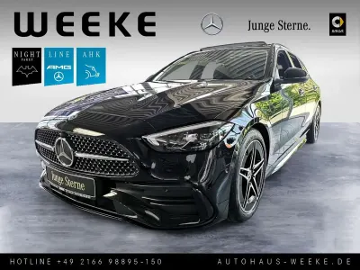 Gebraucht Mercedes C180 AMG line 170 PS (125 kW) 2025 Obsidianschwarz Kombi