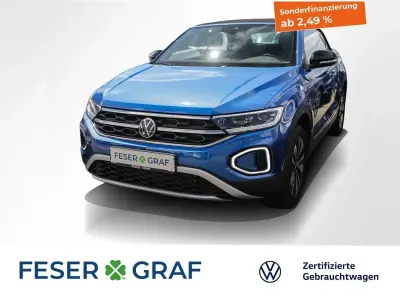 Gebraucht VW T-Roc Cabriolet Goal 116 PS (85 kW) 2025 Ravennablau metallic schwarz Cabrio