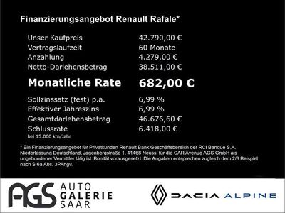 Brugt Renault Rafale Esprit Alpine 200 HK (147 kW) 2020 Blå SUV