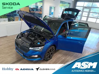 Gebraucht Skoda Scala Monte Carlo 110 PS (80 kW) 2022 Racebluemetallic Kleinwagen