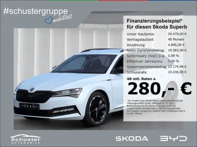 Gebraucht Skoda Superb SportLine 200 PS (147 kW) 2021 Weiß Kombi