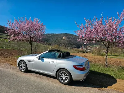 Gebraucht Mercedes SLK200 184 PS (135 kW) 2012 Silber Cabrio