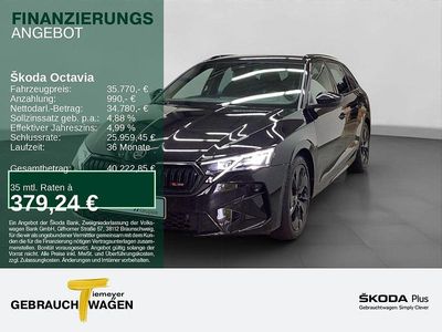 Schwarz Gebraucht 2025 Skoda Octavia RS Kombi | 35.770 € (Fairer Preis)