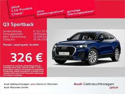 Brugt Audi Q3 Sportback Performance 190 HK (139 kW) 2025 Blå SUV