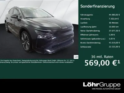 Gebraucht Skoda Enyaq iV Loft 210 kW (286 PS) 2025 Schwarzmagic perleffekt SUV