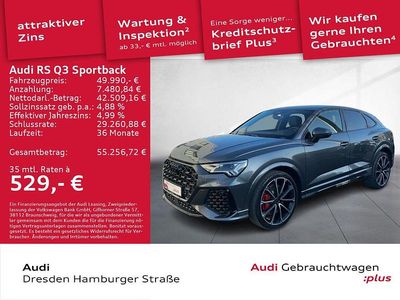 Gebraucht Audi RS Q3 Sportback Ambiente 400 PS (294 kW) 2022 Daytonagrau perleffekt SUV