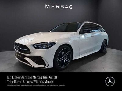 Gebraucht Mercedes C200 AMG 204 PS (150 kW) 2023 Unilack polarweiß Kombi