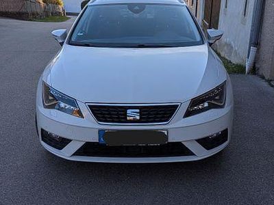 Usata Seat Leon ST Style 116 CV (85 kW) 2018 Bianco Station wagon