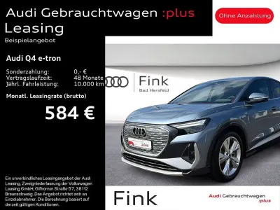 Gebraucht Audi Q4 Sportback e-tron S-Line 210 kW (286 PS) 2025 Geysirblau metallic SUV
