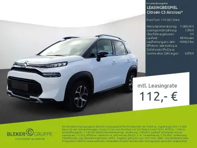 Gebraucht Citroën C3 Aircross Shine 110 PS (80 kW) 2023 Weiß SUV