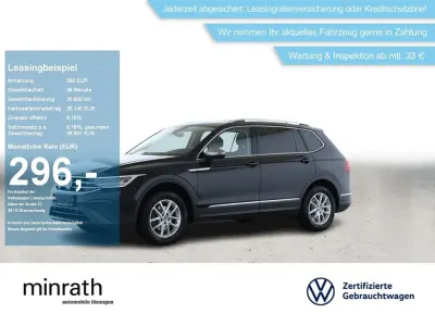 Gebraucht VW Tiguan Allspace Life 150 PS (110 kW) 2022 Schwarz SUV