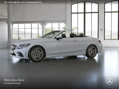 Gebraucht Mercedes C400 AMG 333 PS (244 kW) 2021 Weiß Cabrio